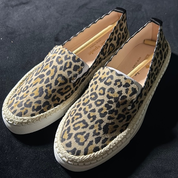 BNWOT Kate Spade Cheetah Print Loafers Size 6 - Picture 1 of 5